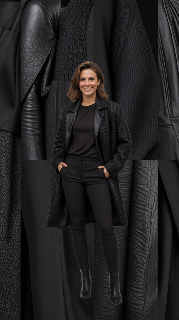 All-Black Everything with Textured Layers