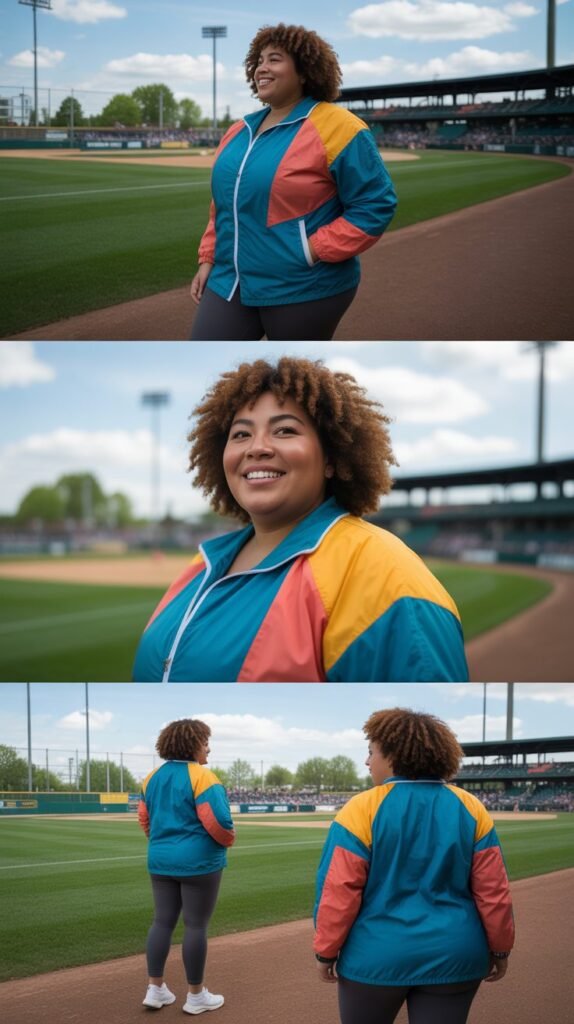  Color Block Windbreaker Outfit