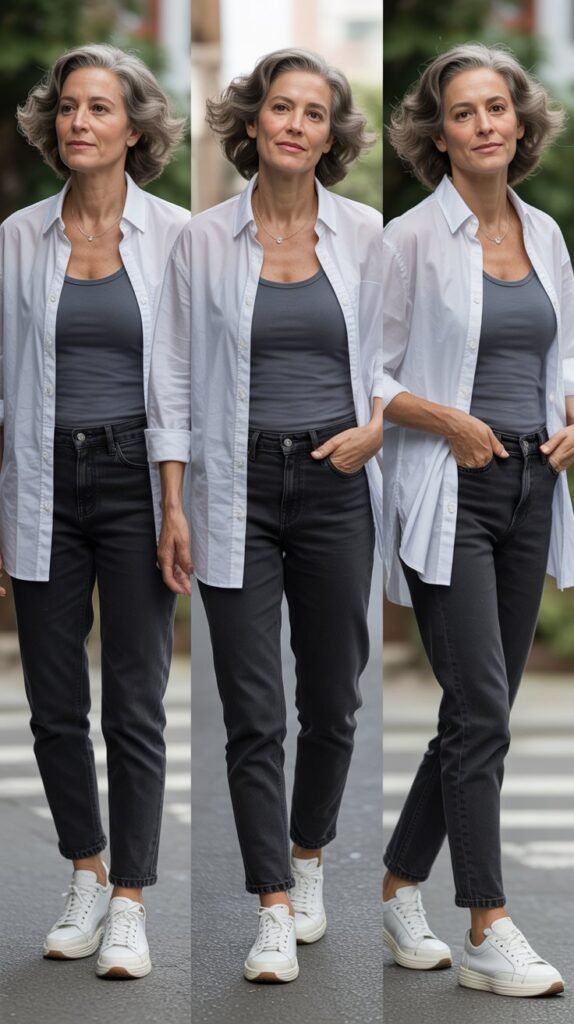 Oversized Shirt as a Light Layer