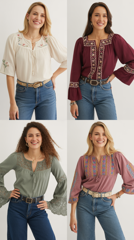  Peasant Tops with Jeans