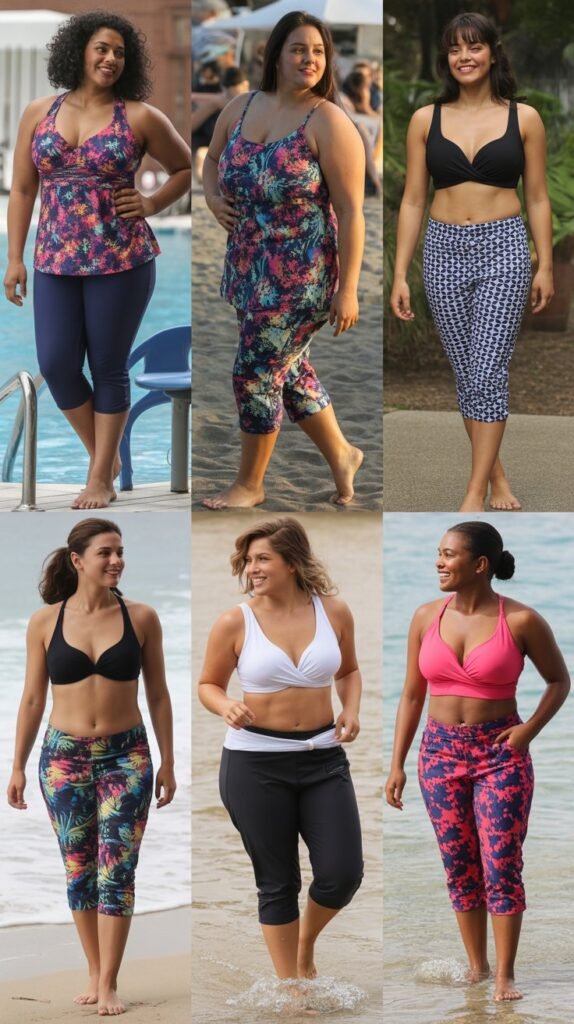 Tankini with Swim Capris