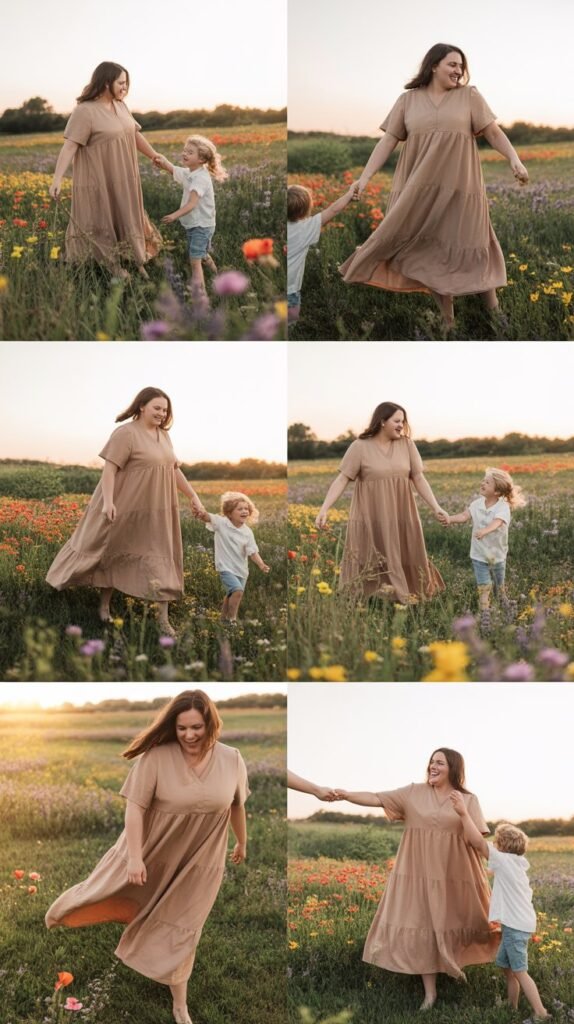 Bohemian Midi Dresses with Tiered Layers