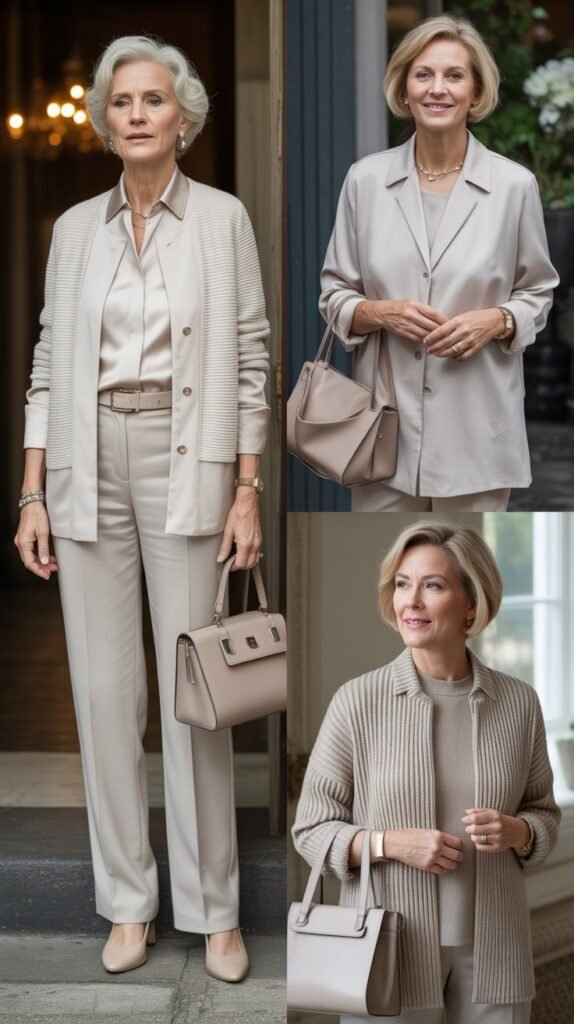 Monochromatic Outfit in Soft Neutrals