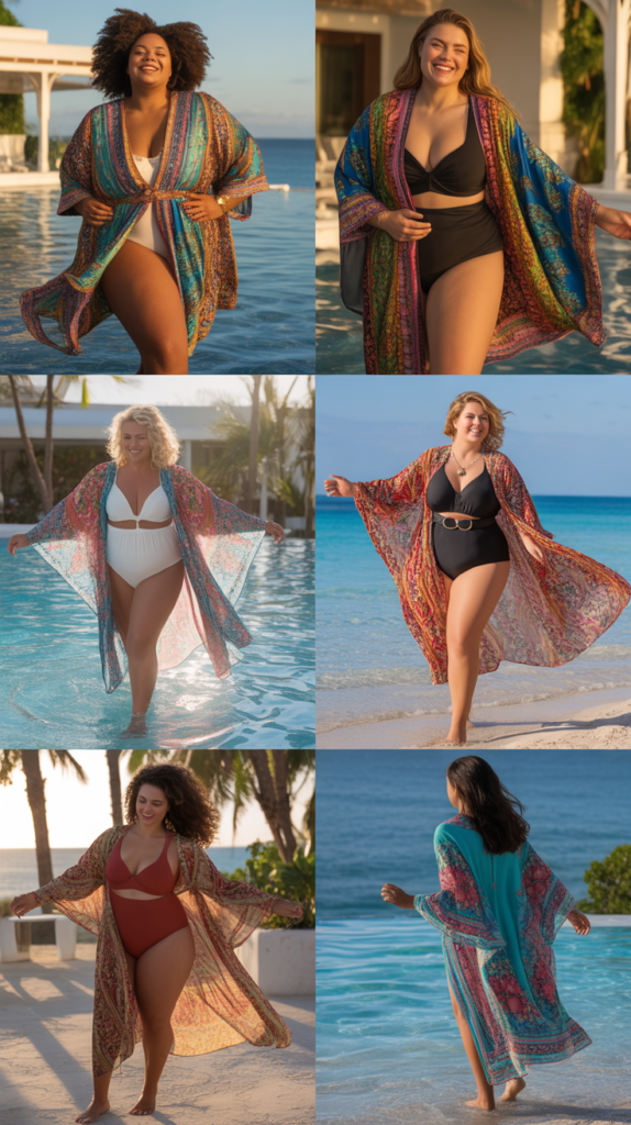 Caftan Cover-Up Over Any Swimsuit