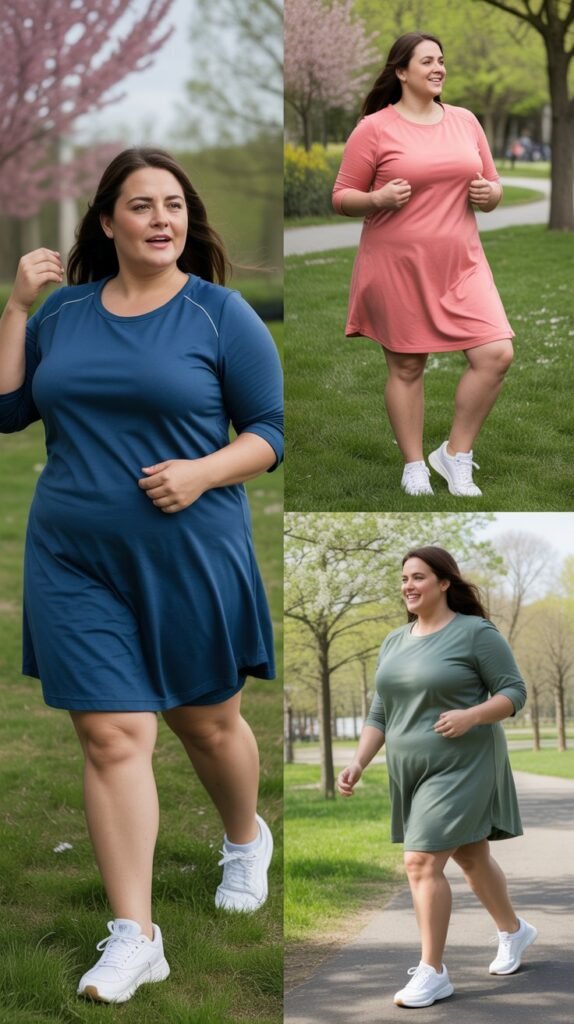  Athletic Dress with Sneakers