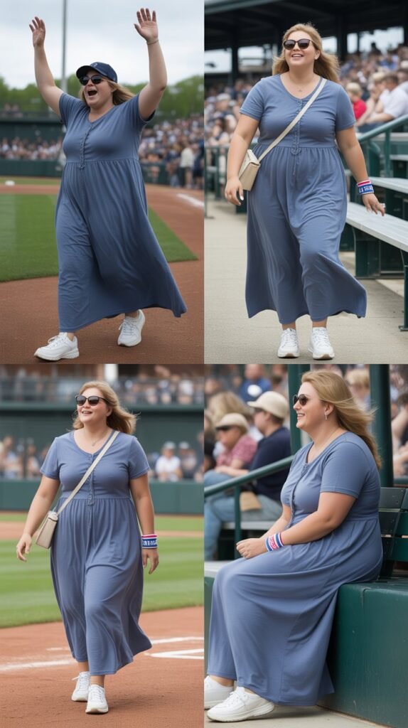  Maxi Dress with Sporty Touches