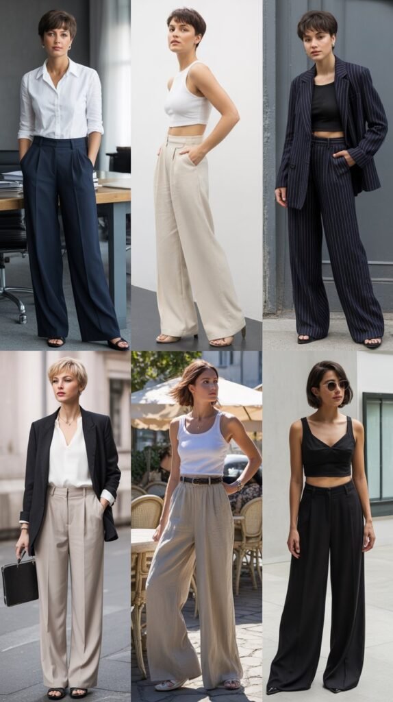 Wide-Leg Trousers for Balanced Proportions