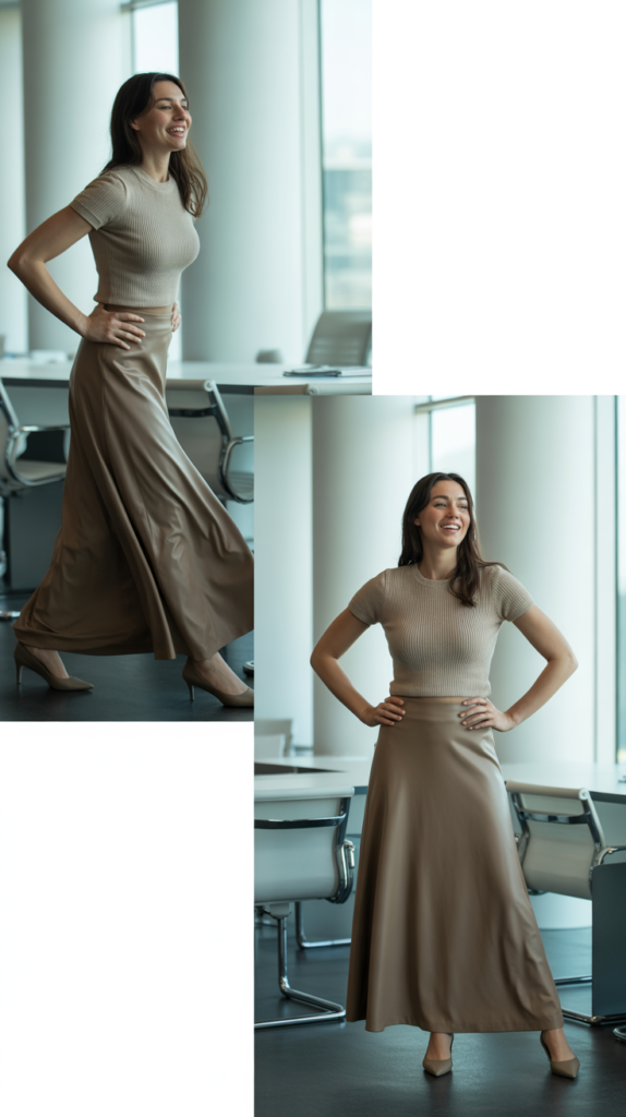 Maxi Skirt with Fitted Top