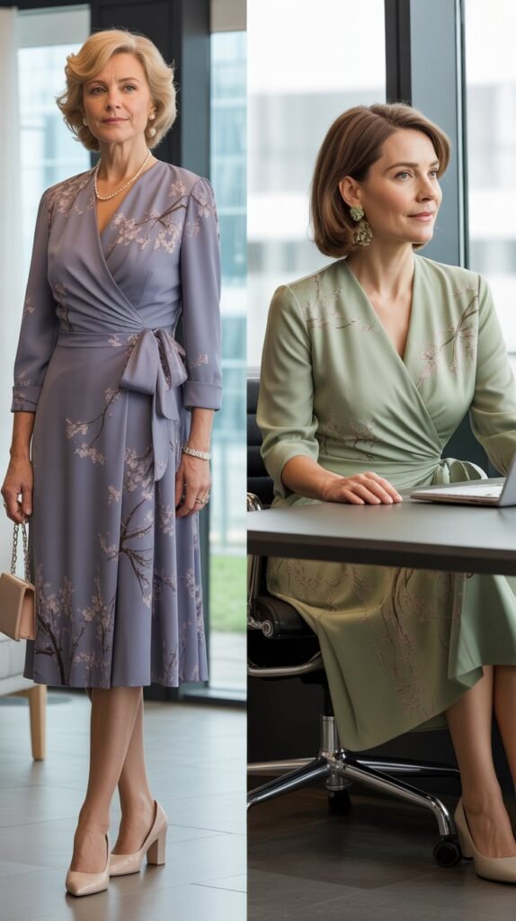 Wrap Dress in Spring Florals