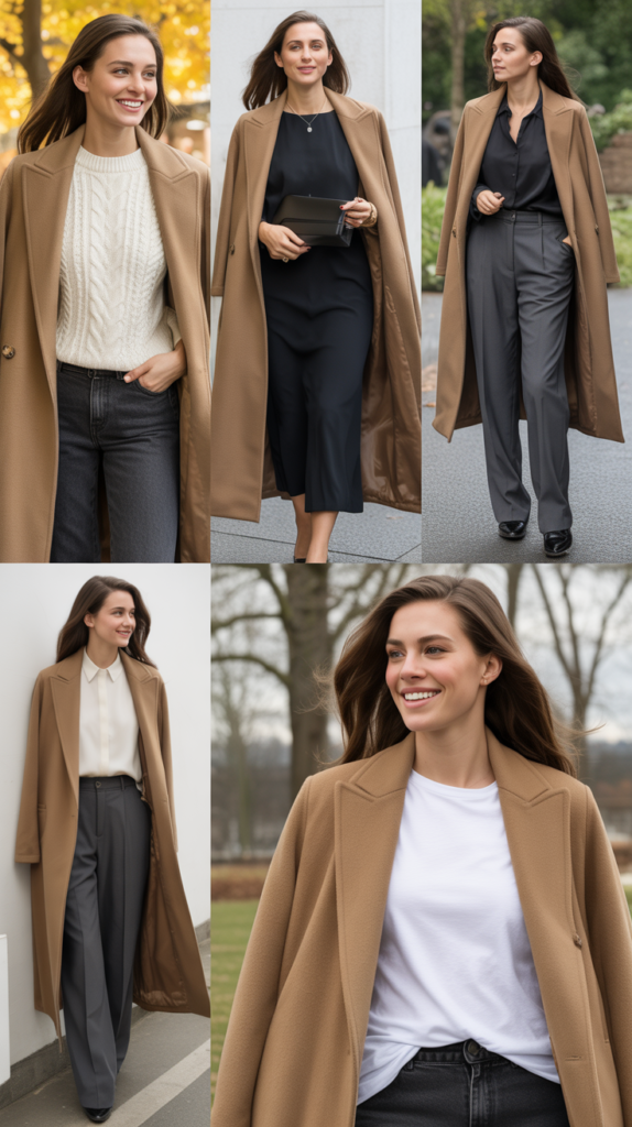 Camel Coat Over Anything