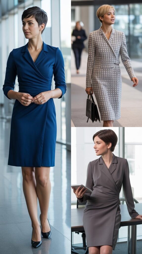  The Wrap Dress in Professional Fabrics