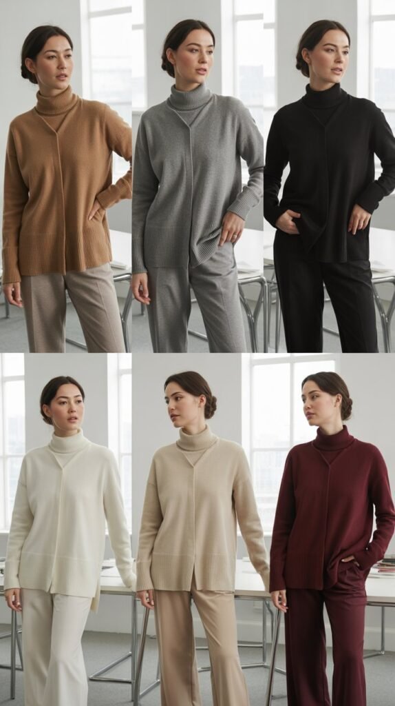 Monochromatic Knitwear Set