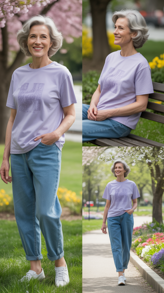 Graphic Tee with Boyfriend Jeans