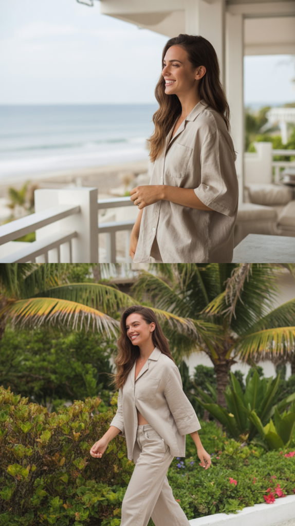  Neutral Linen Co-ord Set