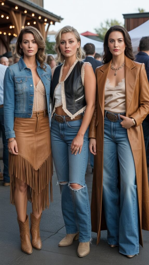  Mixed Textures Western Look