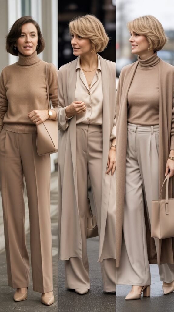 Monochrome Outfit in Soft Neutrals