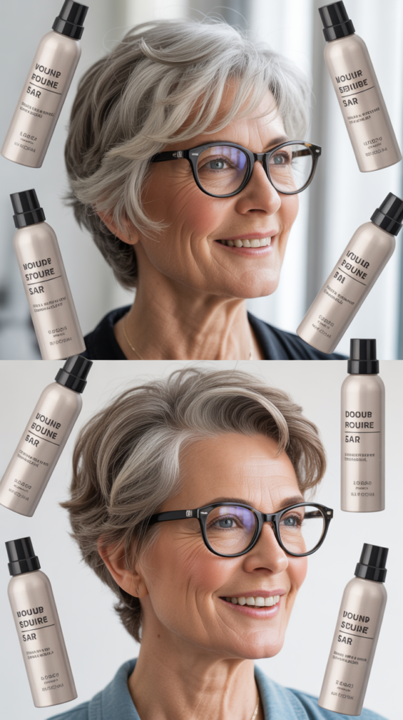 Styling Products for Short Cuts with Glasses