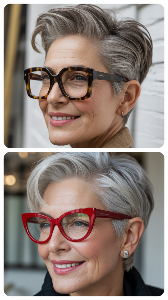 Slicked-Back Pixie Styles