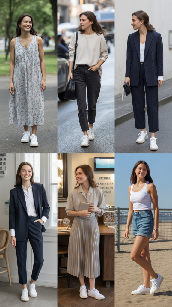 White Sneakers with Everything