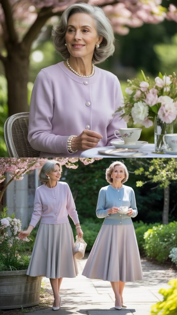 Sweater Set with A-Line Skirt