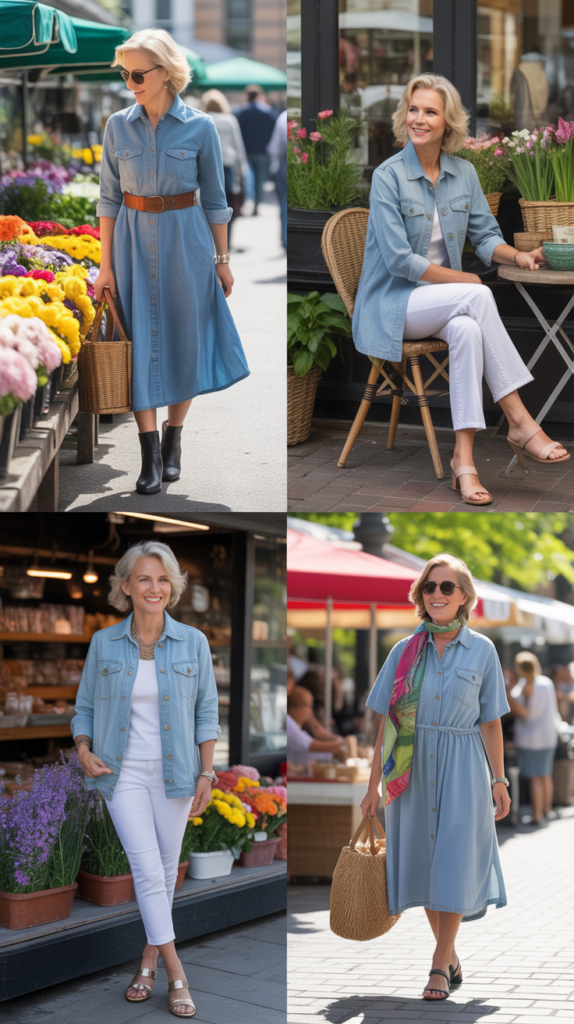 Chambray Shirt Dress