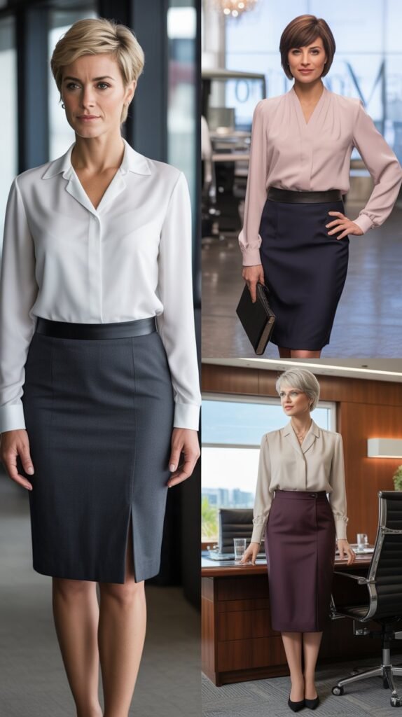 The Pencil Skirt and Blouse Ensemble