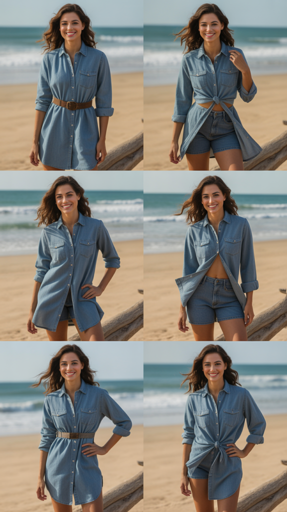 Chambray Shirt Dress