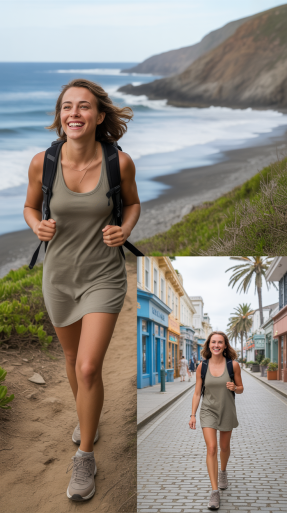  Tank Dress with Sneakers