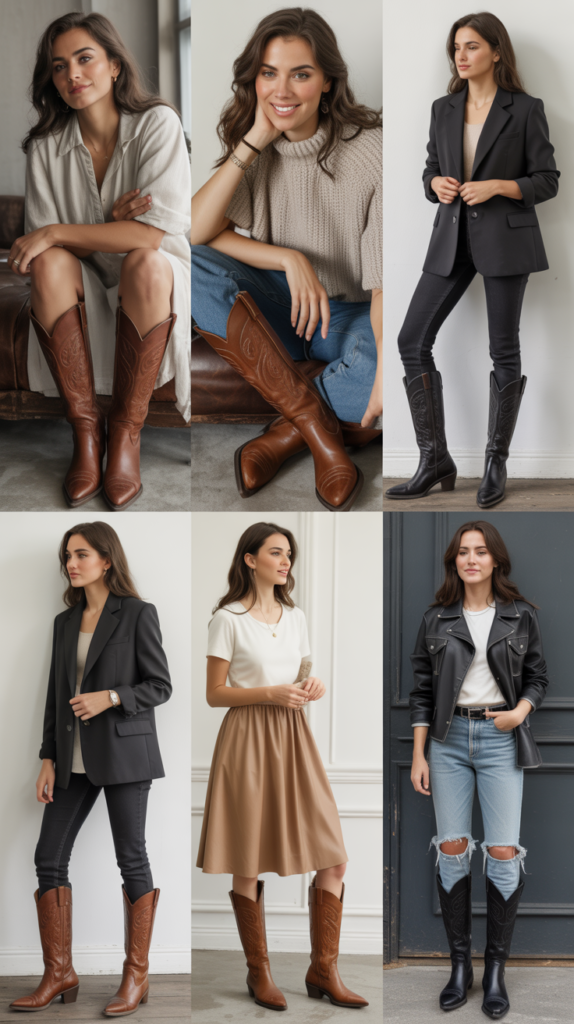 Knee-High Boots with Everything