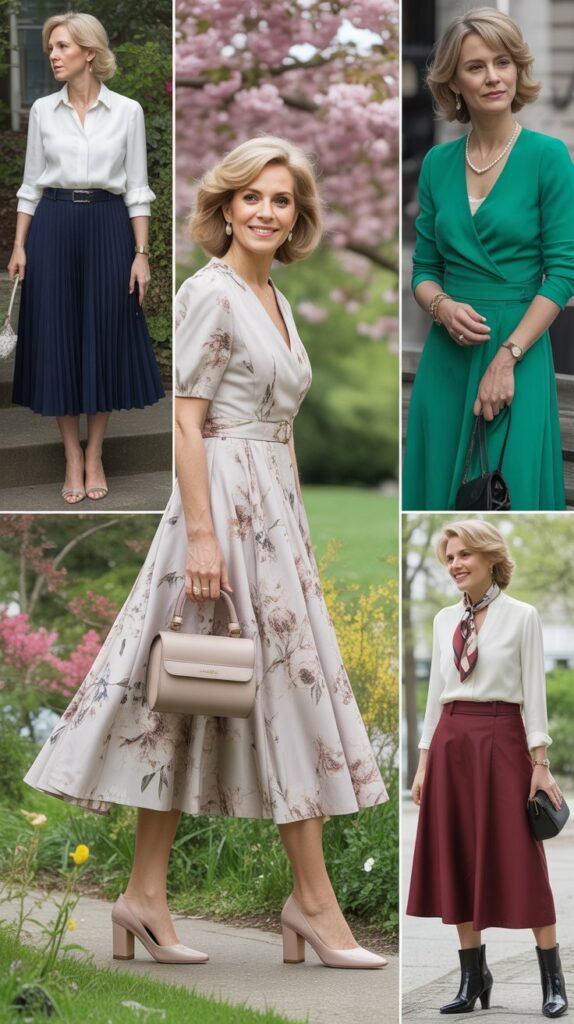 Midi Skirts and Dresses