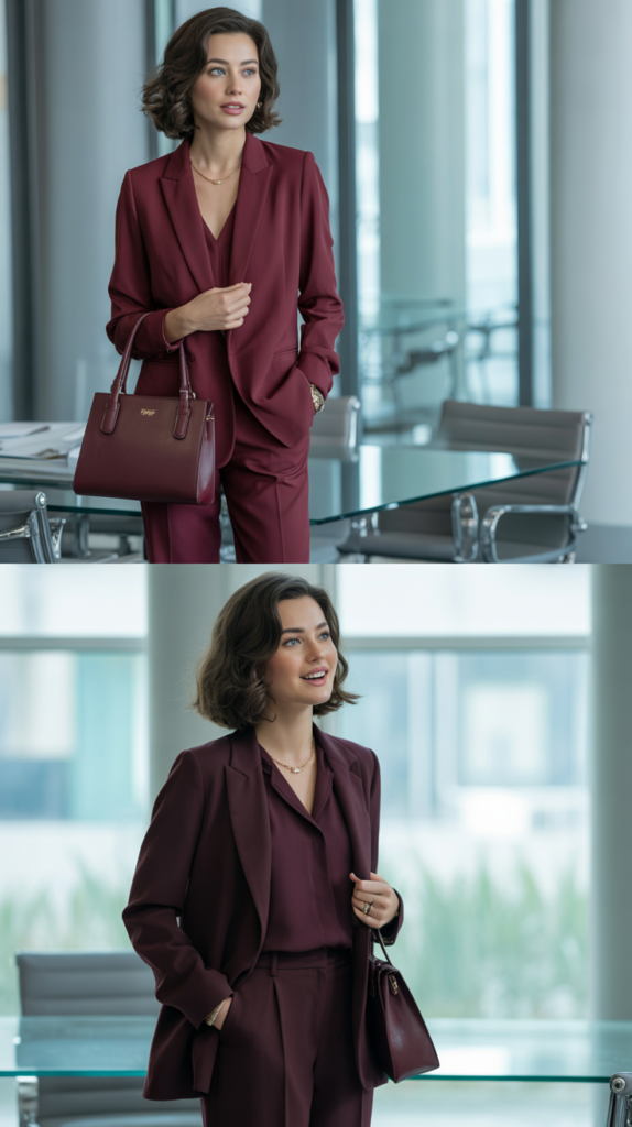 Monochromatic Burgundy Ensemble