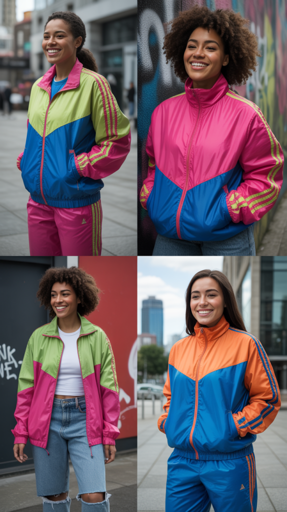 Colorful Windbreakers and Track Jackets