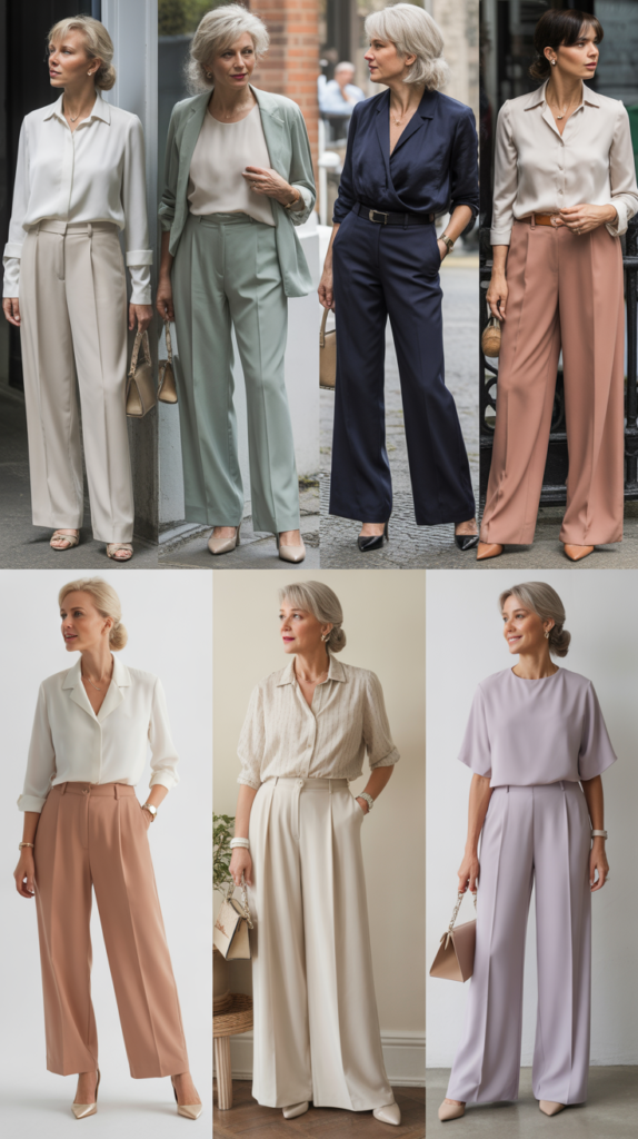 Tailored Wide-Leg Trousers