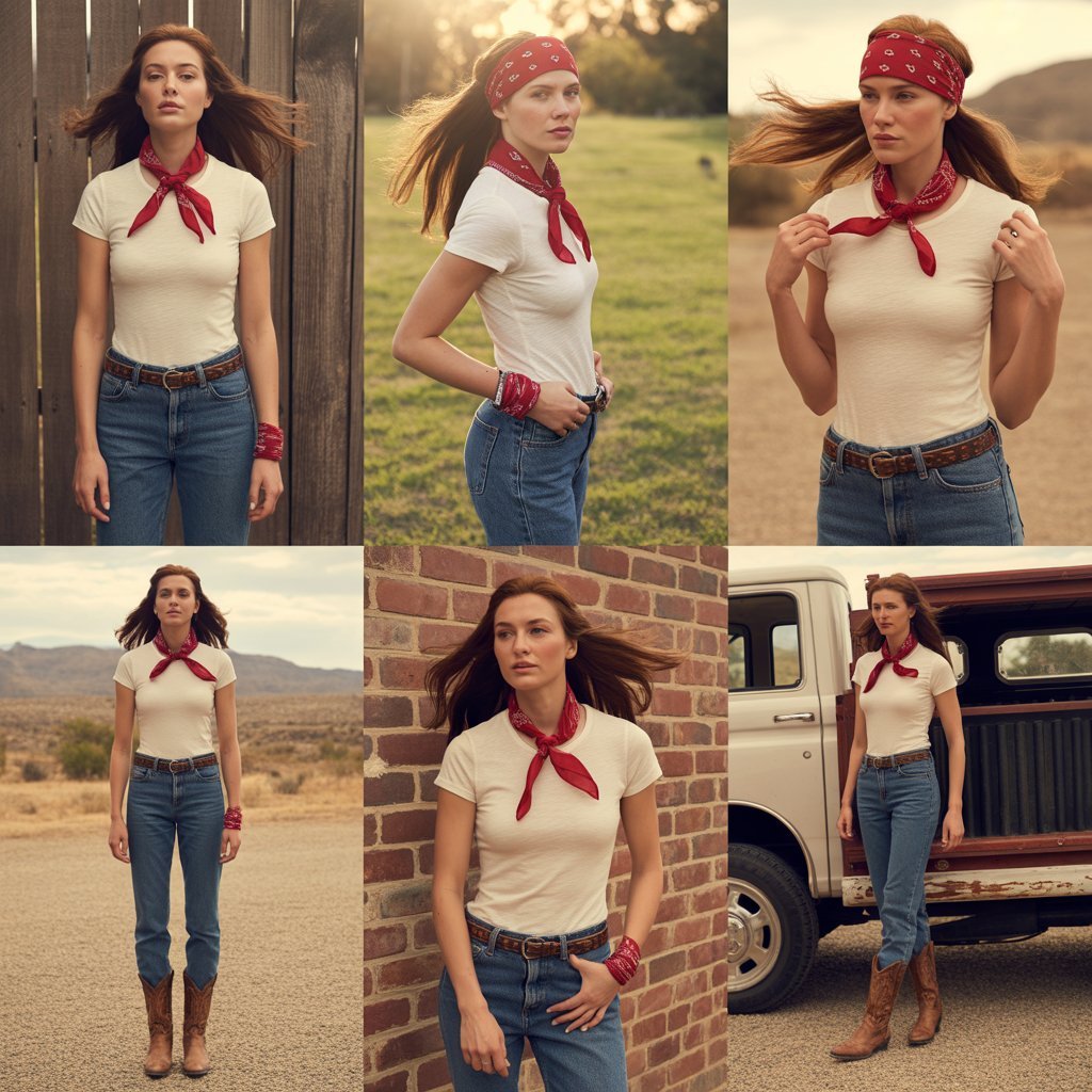 Bandana Styling with Denim