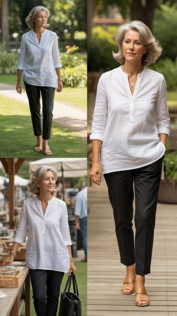  Linen Tunic and Slim Pants