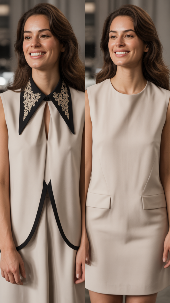 The Statement Collar and Simple Silhouette