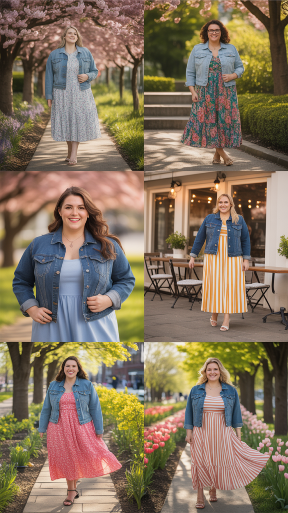 Denim Jacket Over Sundress