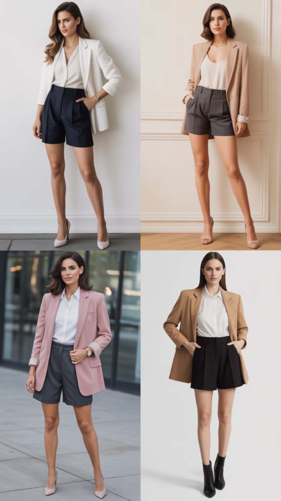 Tailored Shorts with Blazer