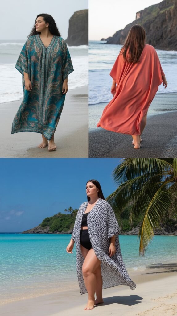 Kaftan Cover-Up Over Any Swimsuit