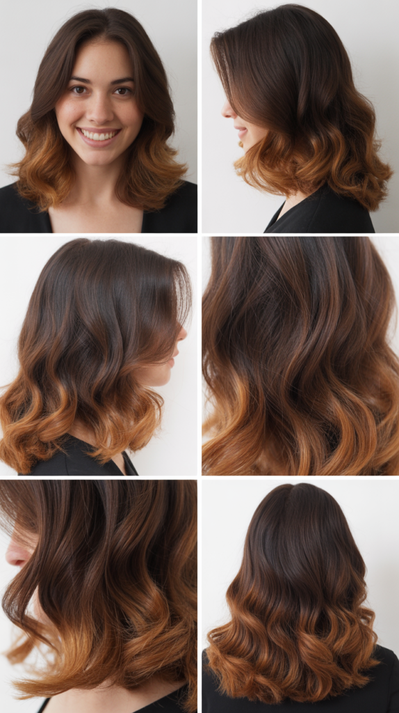 Ombre Effect With Brown Tones