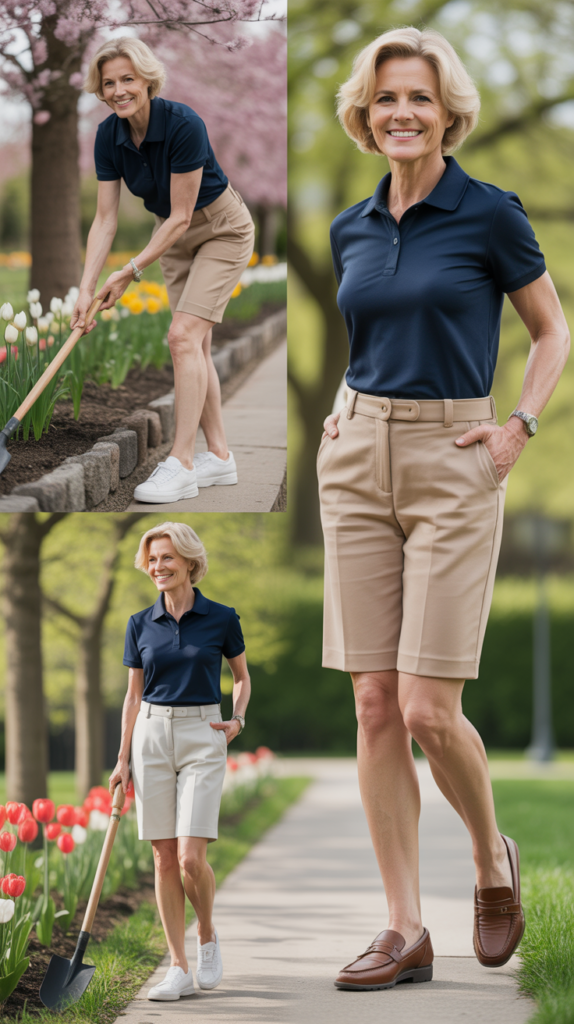  Polo Shirt with Bermuda Shorts