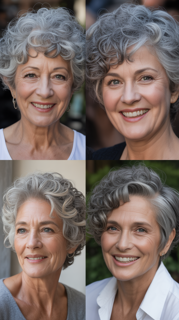 Voluminous Curly Pixie