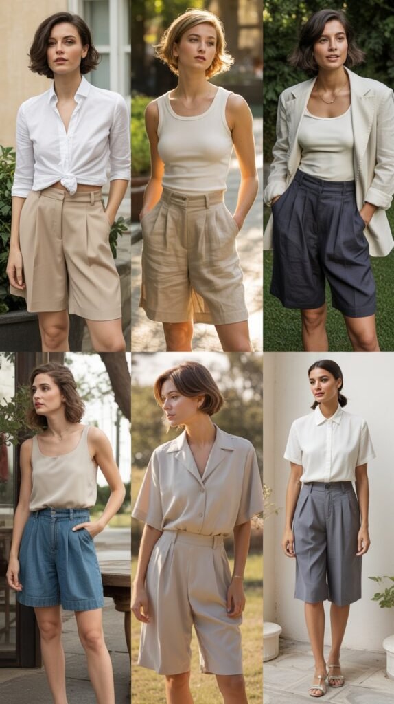 Tailored Shorts for Sophisticated Summer