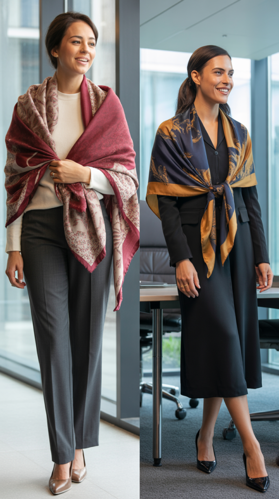 Scarf as a Layering Statement