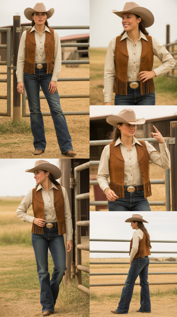 Jeans with Complete Western Look