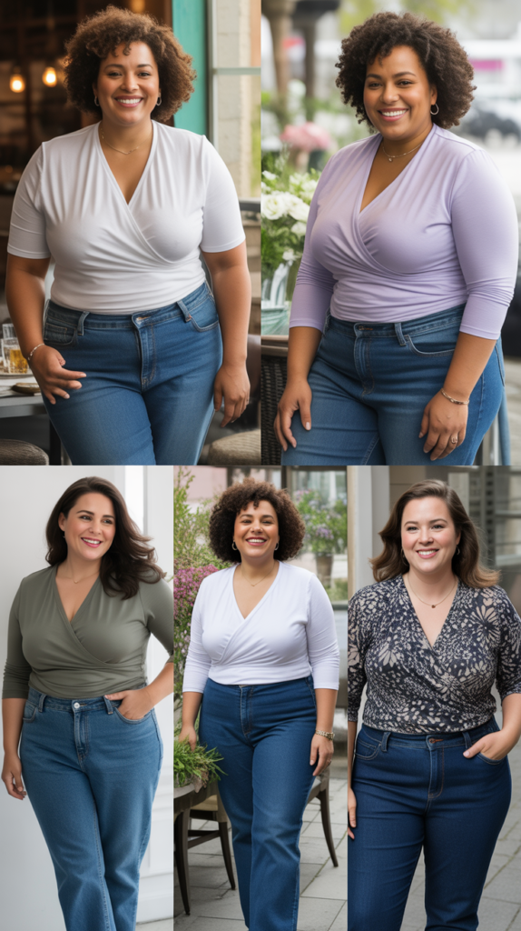 Tunic Top with Leggings and Sneakers