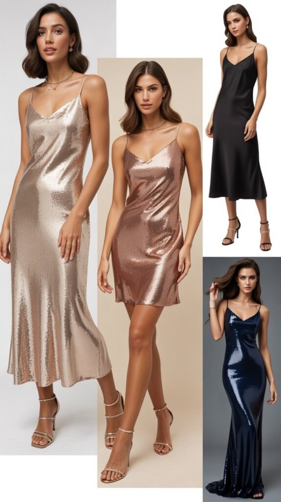  Sequined Slip Dress Sophistication