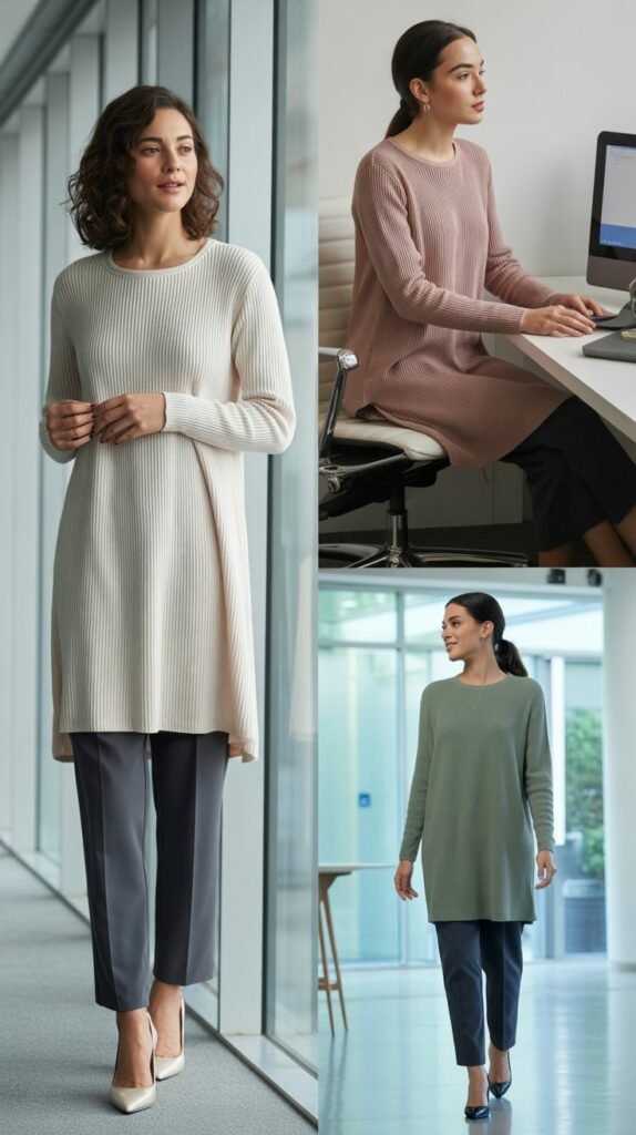  Tunic Sweater with Ankle Pants