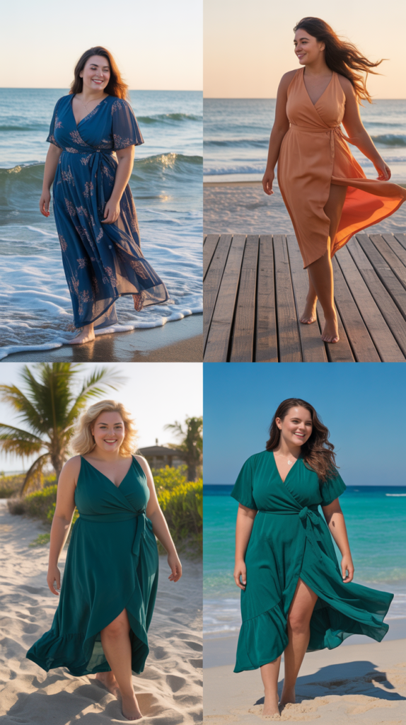 Wrap Dress in Quick-Dry Fabric