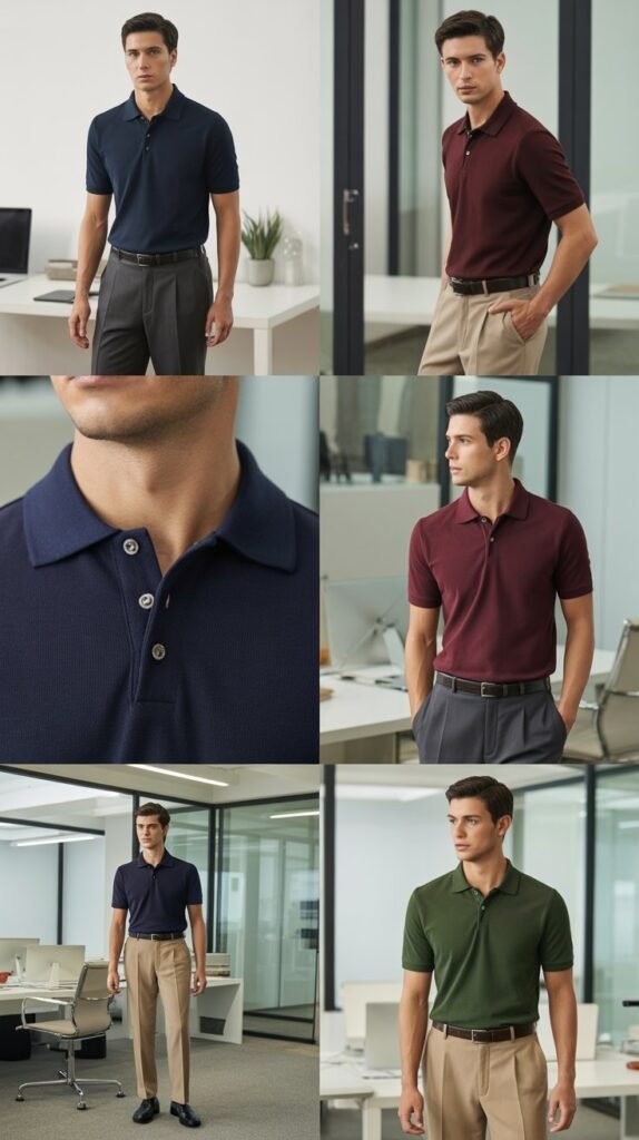  Merino Wool Polo and Trouser Combination